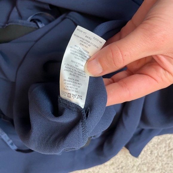 FRENCH CONNECTION Womens Navy Sleeveless Evening Romper Juniors Size: 6 - Picture 5 of 6